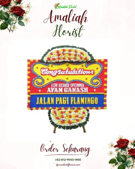 Sewa Papan Bunga Pantai Bahagia